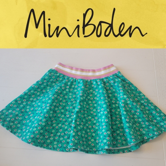 Mini Boden Other - Mini Boden Floral Print A-Line Mini Skirt - Size 8-9 Years